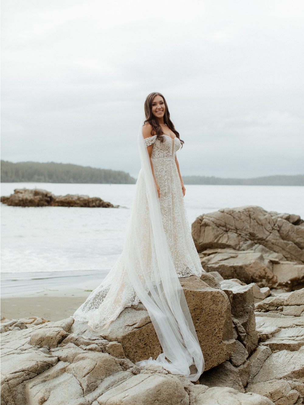St. Patrick Mindy Wedding Dress with Veil